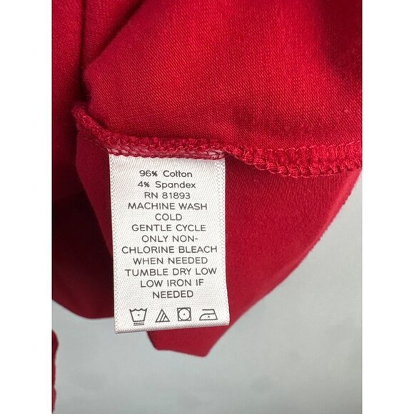 Red Multiplicity Womens T-Shirt S Cotton & Spandex Made In China - Picture 4 of 5